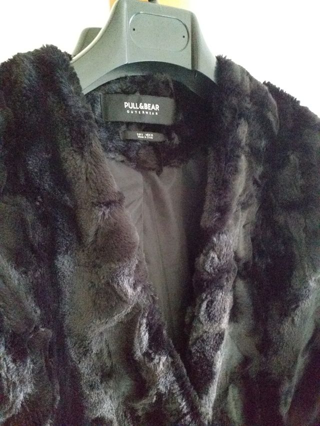 Chaqueta efecto pelo Pull&Bear