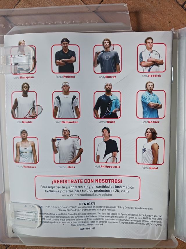 Top Spin Tennis. Play Station 3