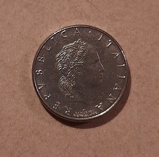 Moneta 50 lire formato piccolo 1992