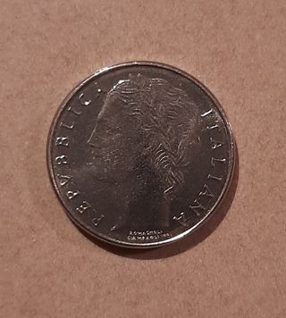Moneta da 100 lire formato piccolo 1992
