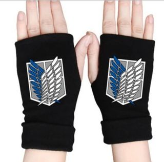 Guantes attack on titan sin dedos