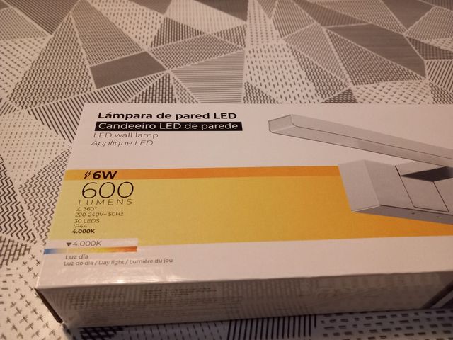 Lámpara lampara baño