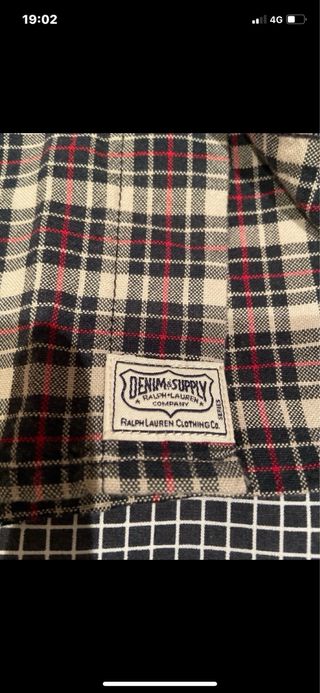 Ralph Lauren camisa cuadros vintage