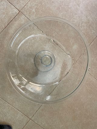 Expositor o frutero de cristal grande