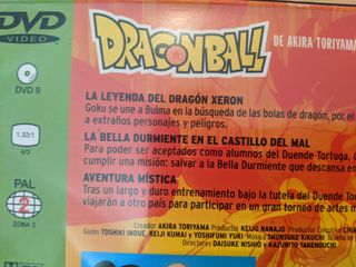 3 peliculas Dragon Ball en 1 DVD