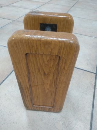 Manillon de madera puerta de cristal