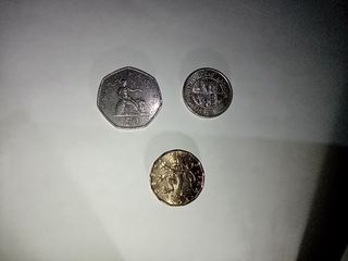 Monedas europeas de libras y coronas