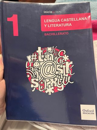 libro de lengua castellana de 1 bachiller