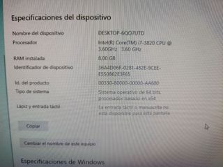 Ordenador Intel Core i7  - 2Gen