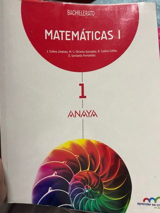 libro matematicas edicion anaya 1 bach