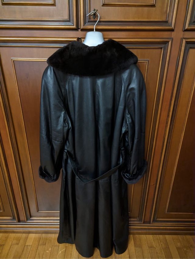 pelliccia in vera pelle di castorino taglia XL