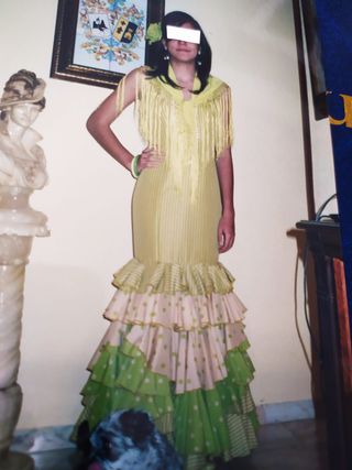 TRAJE DE FLAMENCA CHICA TALLA 38/40
