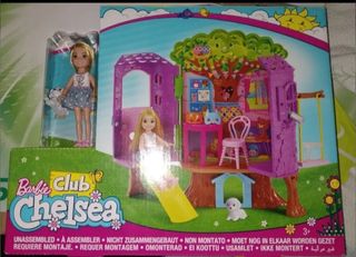 Barbie Chelsea,casa de muñecas Casita del Árbol. N
