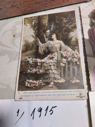 antiguedad. postales