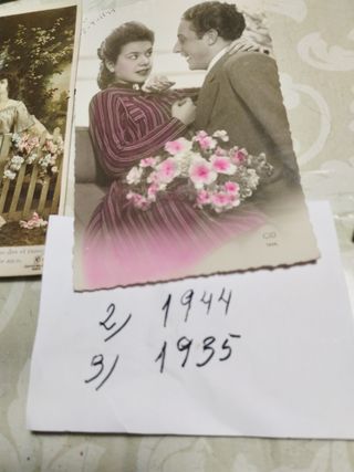 antiguedad. postales