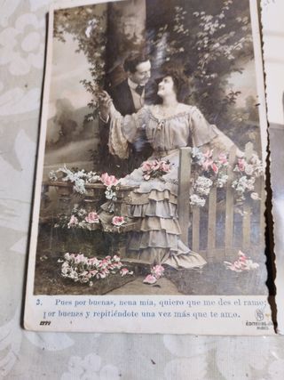 antiguedad. postales