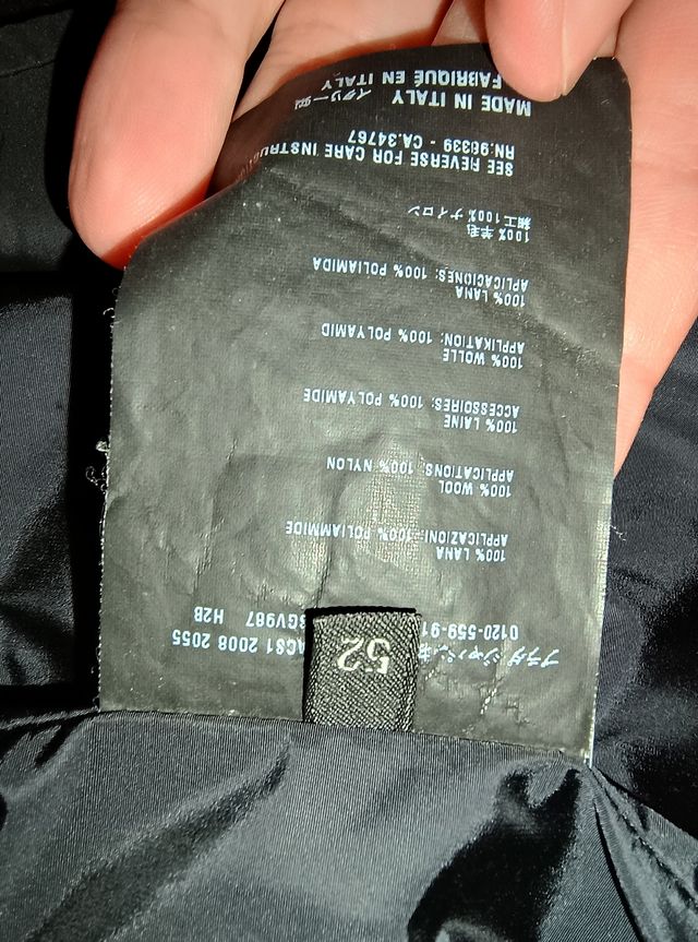 Cappotto lana elegante doppiopetto 