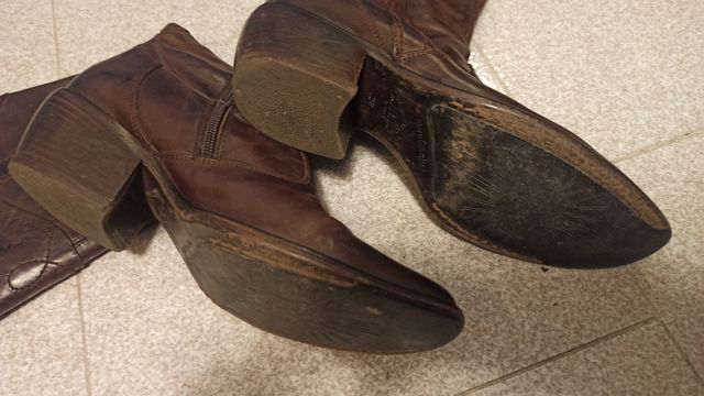 Stivali pelle marrone Nero Giardini taglia 38