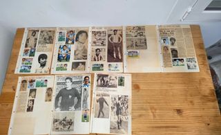 Antiguos cromos fotos firma Málaga Fútbol FC 80