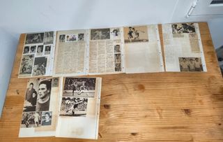 Antiguos cromos fotos firma Málaga Fútbol FC 80