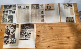 Antiguos cromos fotos firma Málaga Fútbol FC 80