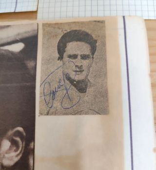 Antiguos cromos fotos firma Málaga Fútbol FC 80