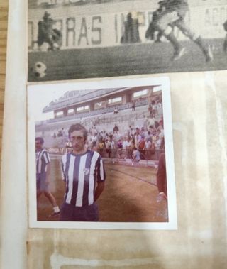 Antiguos cromos fotos firma Málaga Fútbol FC 80