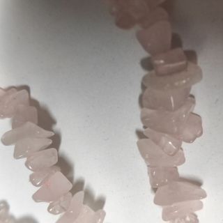 Filo pietre minerali quarzo rosa collana