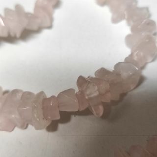 Filo pietre minerali quarzo rosa collana