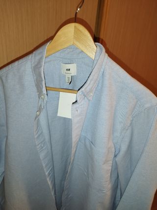 Camisa azul M nueva H&M