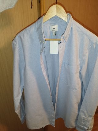 Camisa azul M nueva H&M
