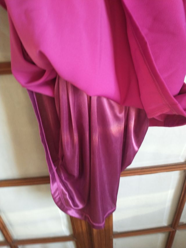 Vestido Tonalá, T. L, nuevo, buganvilla