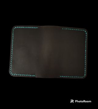 Cartera de cuero con monedero