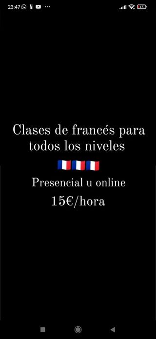 Clases de francés