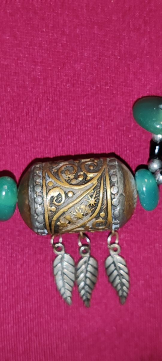 Collar tradicional de agata natural