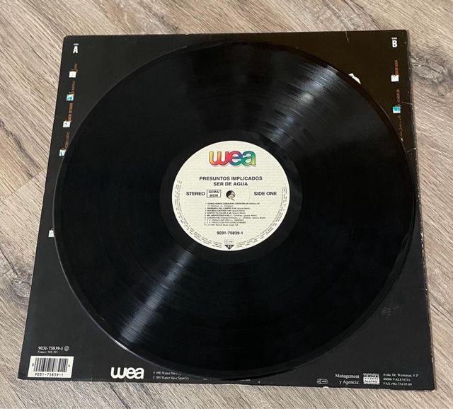 Disco Vinilo Presuntos implicados