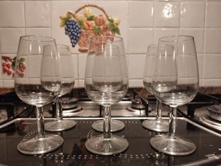 Set 6 calici vino cristallo