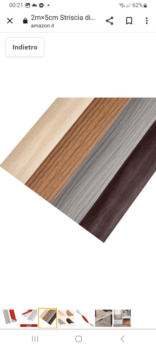 Listello di transizione autoadesivo