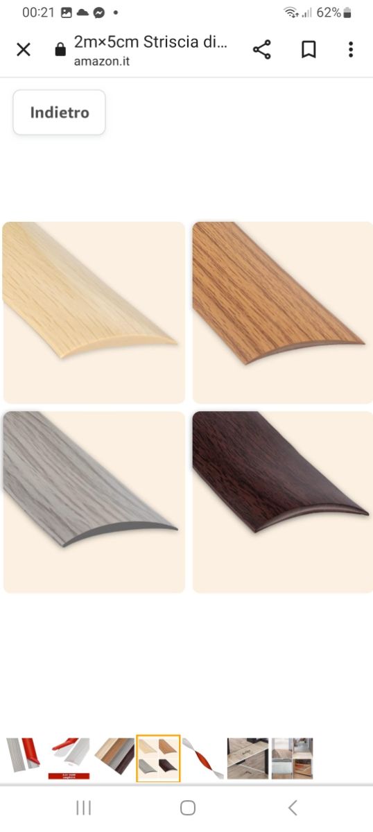 Listello di transizione autoadesivo