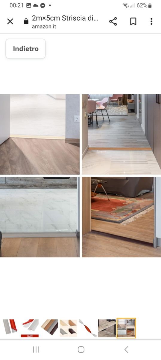 Listello di transizione autoadesivo