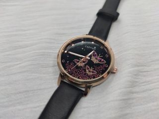 Reloj MUJER mariposas correa cuero + REGALO 🎁