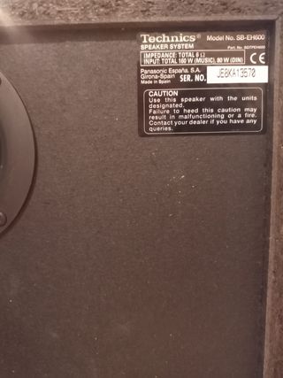  Equipo de música technics sa eh500