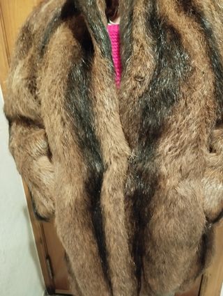 Abrigo de pelo natural