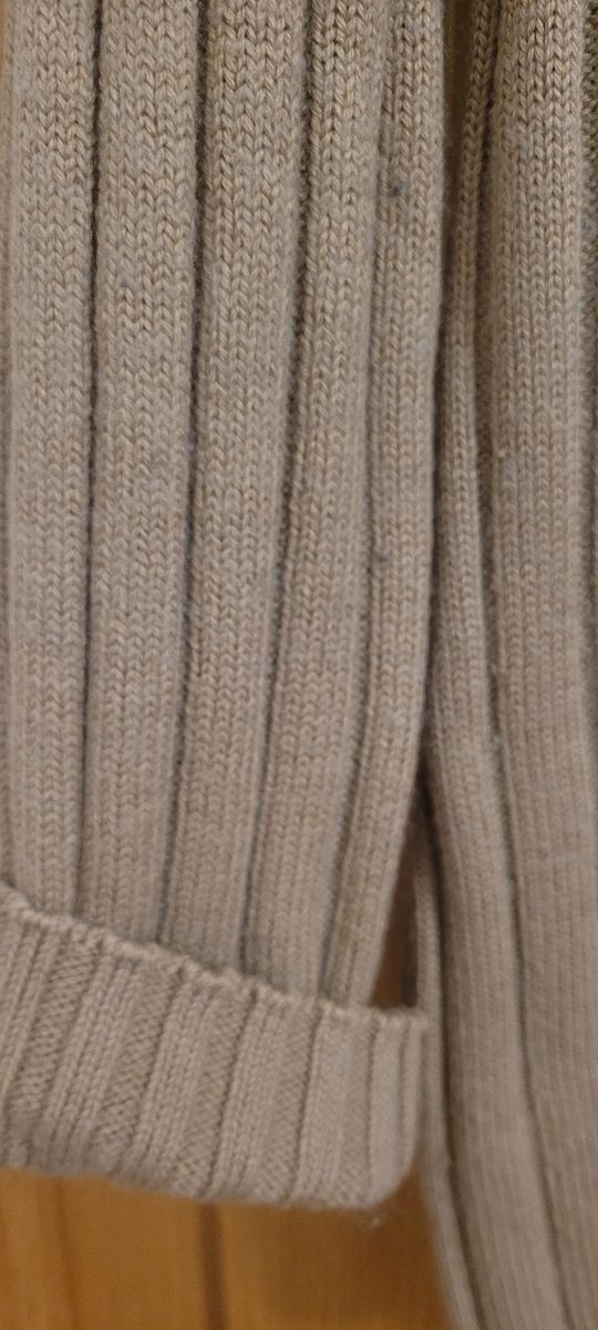 Cardigan donna misto lana a coste tg 46