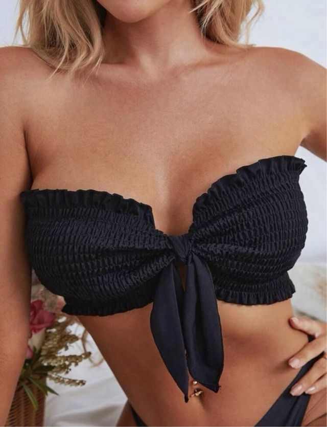 sujetador L bañador negro