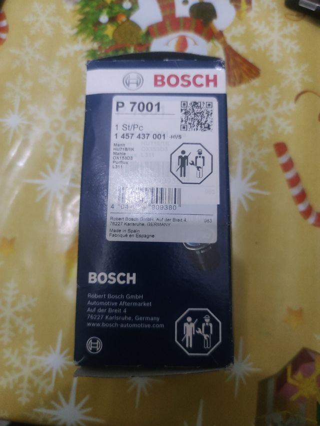 Filtro aceite motor Bosch P7001