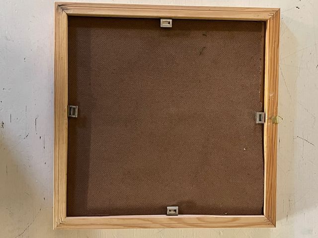 Quadro "La neve dal finestrino del treno"