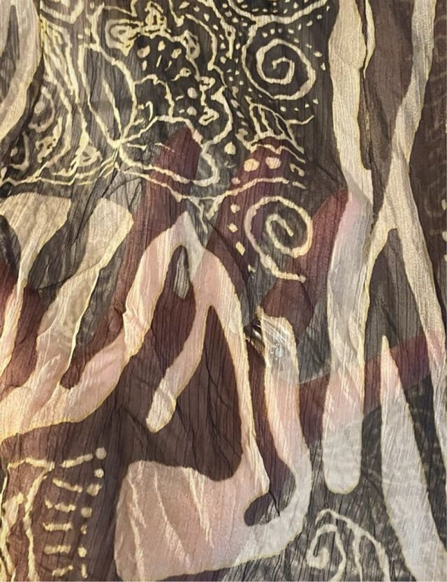 camicia fantasia in crepe