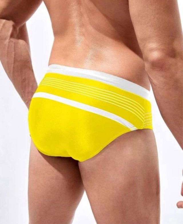 bañador talla L amarillo slip