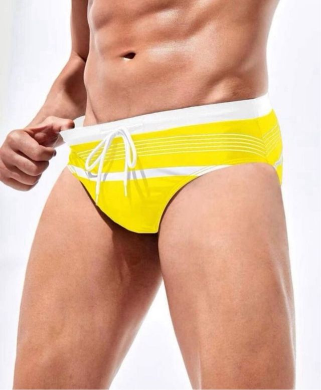 bañador talla L amarillo slip